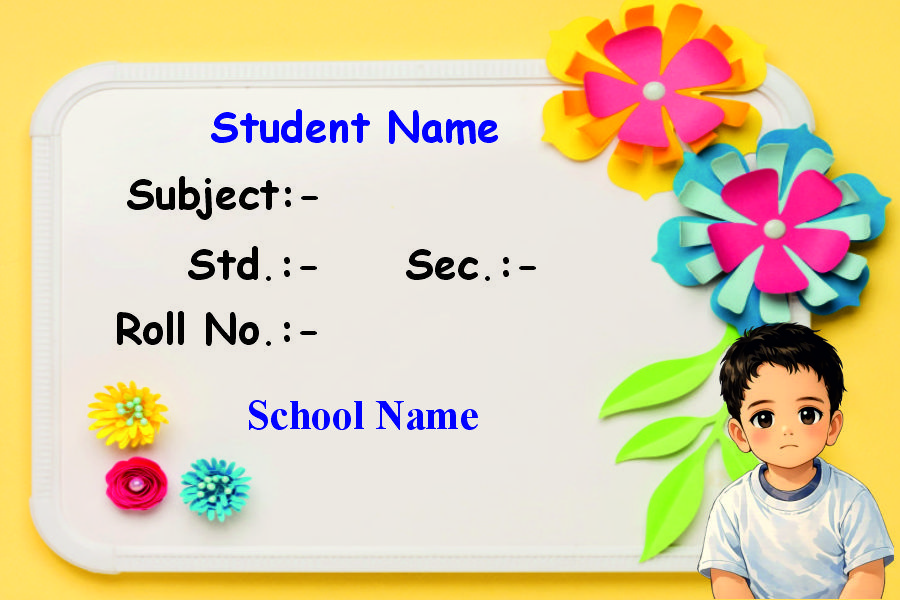 Premium Notebook Labels (3″ x 2″) – High-Gloss – Flower-1