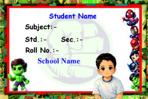 Premium Notebook Labels (3″ x 2″) – High-Gloss – Baby Hulk labels