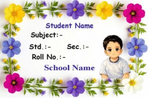 Premium Notebook Labels (3″ x 2″) – High-Gloss – Flower 2 labels