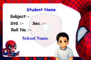 Premium Notebook Labels (3″ x 2″) – High-Gloss – Baby spider man labels