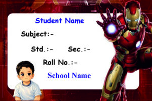 Premium Notebook Labels (3″ x 2″) – High-Gloss – Ironman labels
