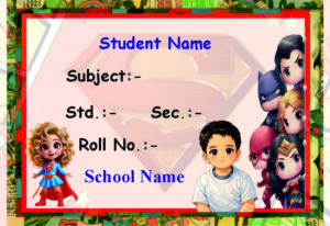 Premium Notebook Labels (3″ x 2″) – High-Gloss – Supergirl labels