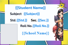 Premium Notebook Labels (3″ x 2″) – High-Gloss – Baby Superheros labels