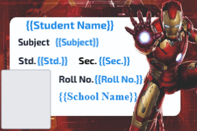 Premium Notebook Labels (3″ x 2″) – High-Gloss – Ironman labels