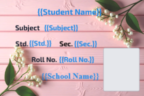Premium Notebook Labels (3″ x 2″) – High-Gloss – Pink board labels