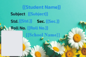 Premium Notebook Labels (3″ x 2″) – High-Gloss – Flower Daisy labels