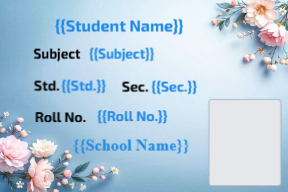 Premium Notebook Labels (3″ x 2″) – High-Gloss – Flower 3 labels