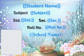 Premium Notebook Labels (3″ x 2″) – High-Gloss – Aqua Plants labels
