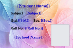 Premium Notebook Labels (3″ x 2″) – High-Gloss – Colourfull leafs labels