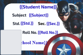 Premium Notebook Labels (3″ x 2″) – High-Gloss – Captain America labels