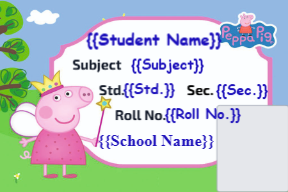 Premium Notebook Labels (3″ x 2″) – High-Gloss – Peppa Pig 6 labels