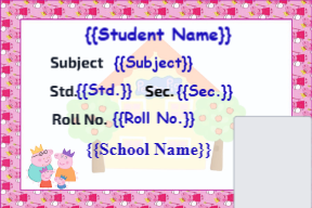 Premium Notebook Labels (3″ x 2″) – High-Gloss – Peppa Pig 12 labels