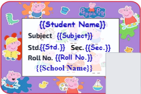 Premium Notebook Labels (3″ x 2″) – High-Gloss – Peppa Pig 16 labels