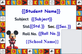 Premium Notebook Labels (3″ x 2″) – High-Gloss – Mickey mouse labels
