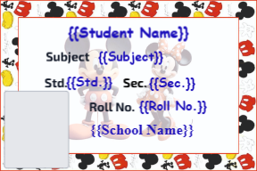 Premium Notebook Labels (3″ x 2″) – High-Gloss – Mickey mouse 3 labels