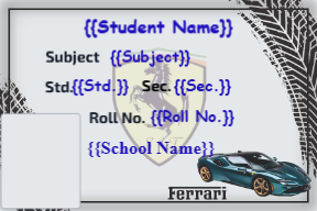 Premium Notebook Labels (3″ x 2″) – High-Gloss – Ferrari labels