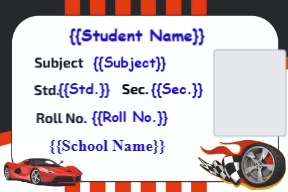 Premium Notebook Labels (3″ x 2″) – High-Gloss – Ferrari 2 labels