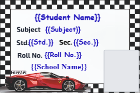 Premium Notebook Labels (3″ x 2″) – High-Gloss – Ferrari 3 labels