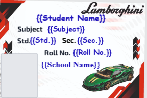 Premium Notebook Labels (3″ x 2″) – High-Gloss – Lamborghini 2 labels
