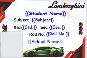 Premium Notebook Labels (3″ x 2″) – High-Gloss – Lamborghini 5 labels